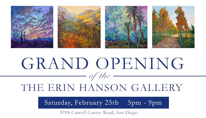 Erin Hanson Gallery Grand Opening San Diego